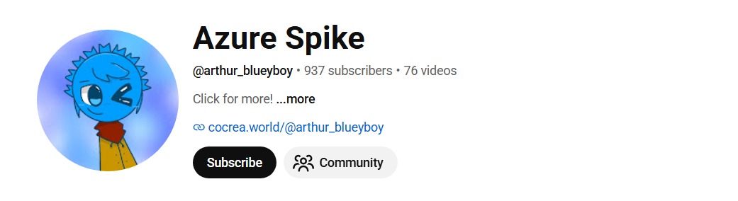 Azure Spike creator channel profile