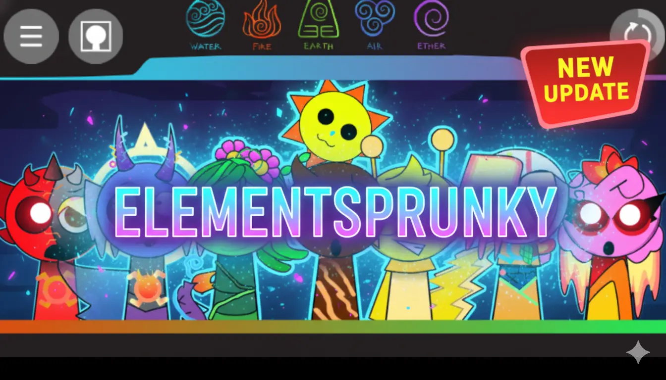 ElementSprunki: Fire, Water, Lightning and more
