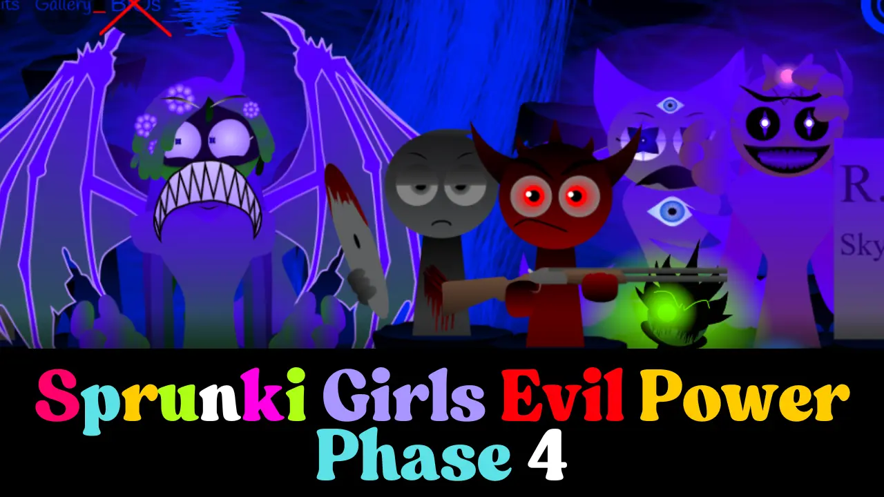 SPRUNKI Girls Evil Power Phase 4