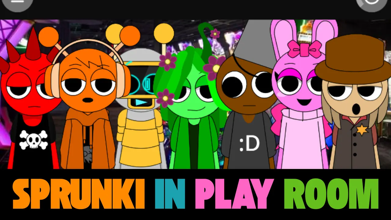 Sprunki in Play Room- Enjoy mod here for free