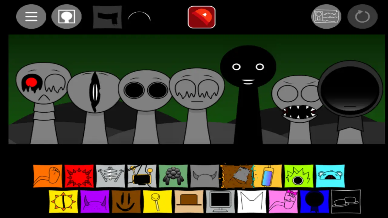 The main performance screen with multiple mutated characters active at the same time
