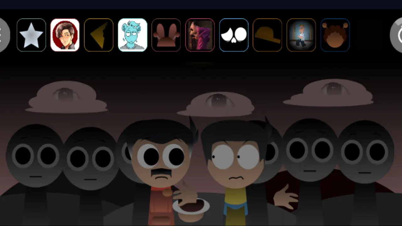 bonus characters on stage during gameplay