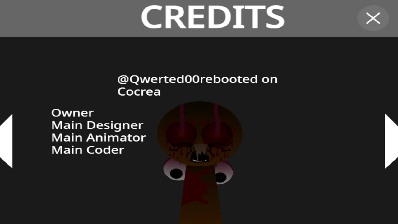 credits section of the game credits section of the game